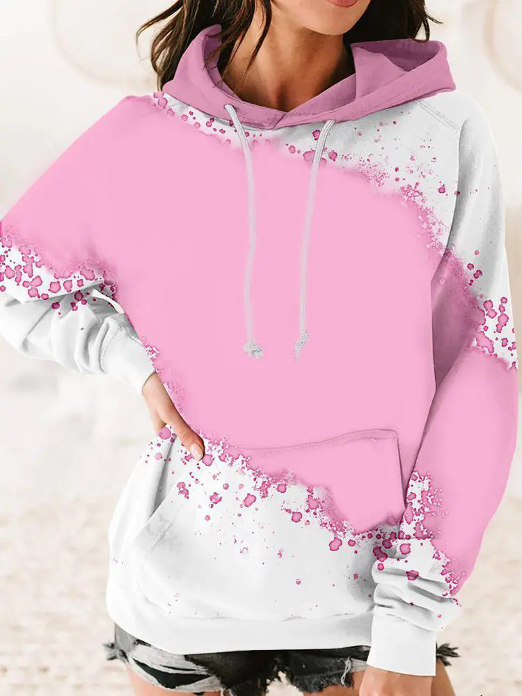 Women's Casual Printed Sports Hoodie