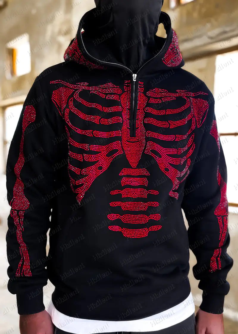 Personalized Graphic Embroidered Loose Pullover Hoodie