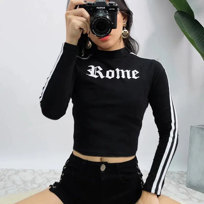 Letter Print Long Sleeve Hoodie