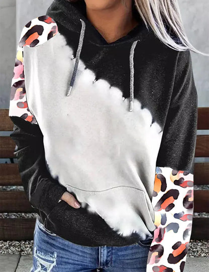 Women's Casual Printed Sports Hoodie