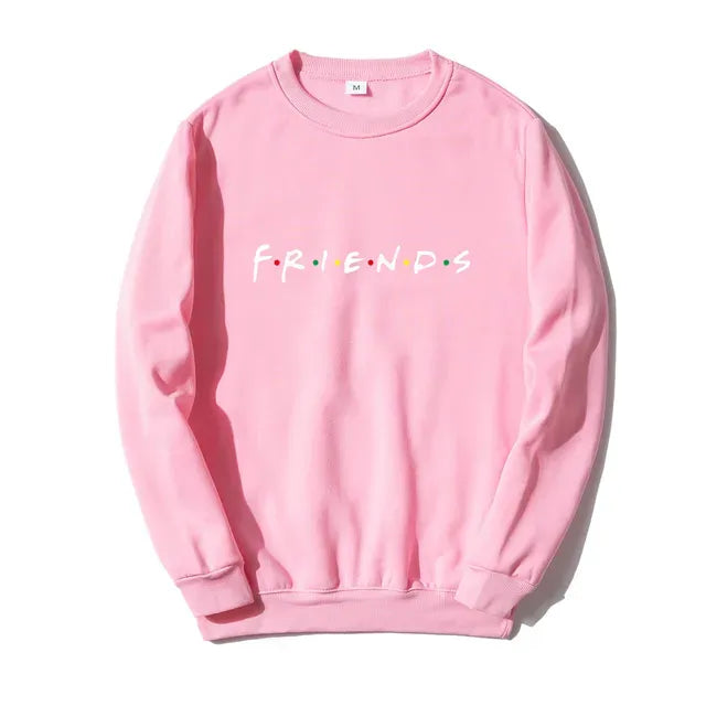 Friends Logo Hoodie in Red, Black, and Pink