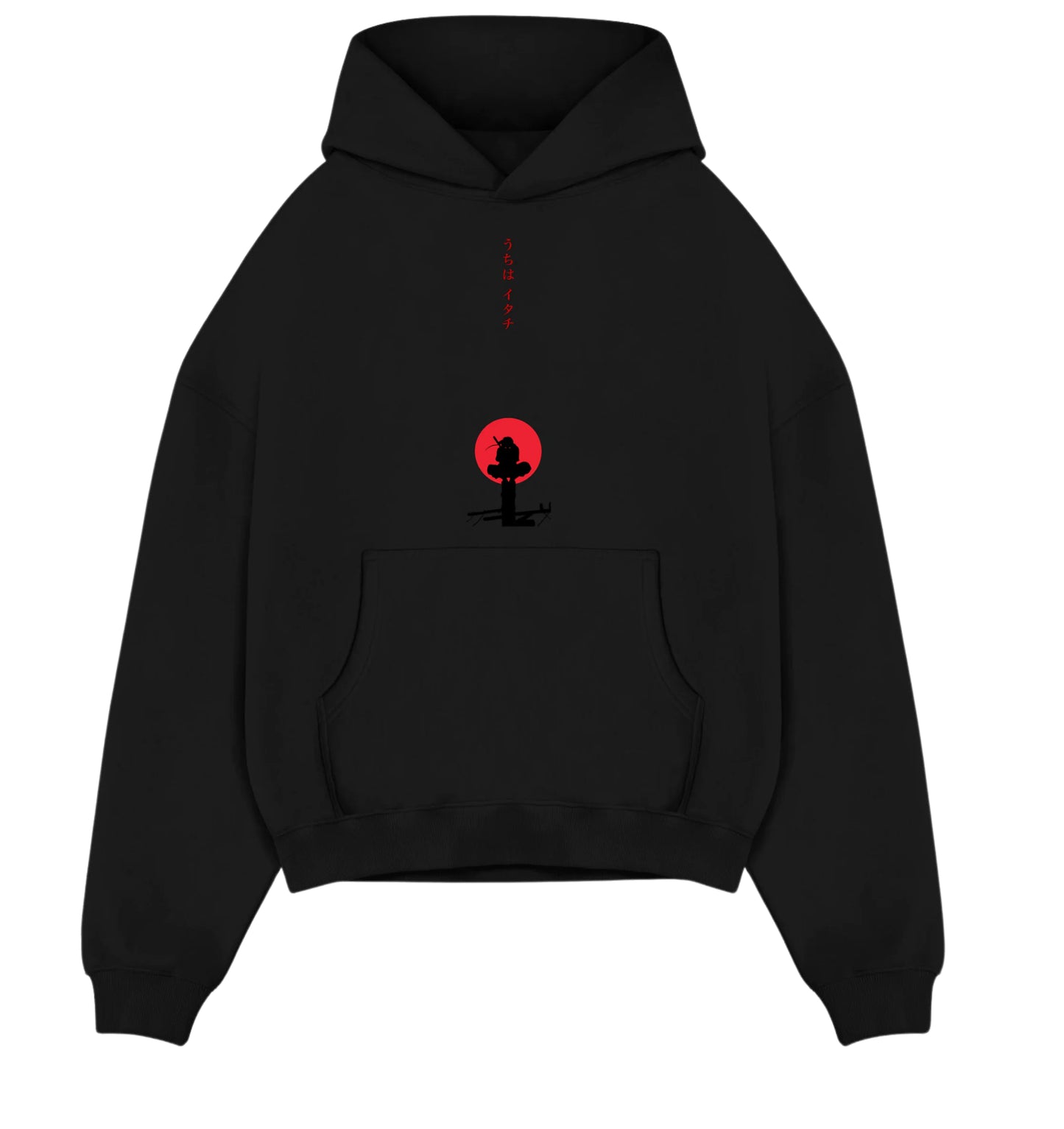 Korean Printed Long Sleeve Slouchy Loose Hoodie