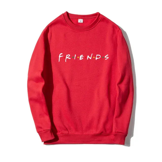 Friends Logo Hoodie in Red, Black, and Pink
