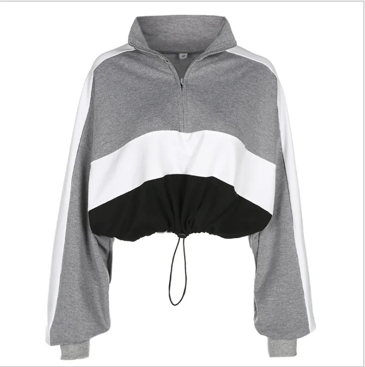 Cropped Long Sleeve Hoodie