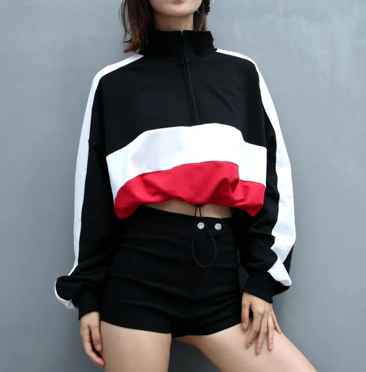 Cropped Long Sleeve Hoodie